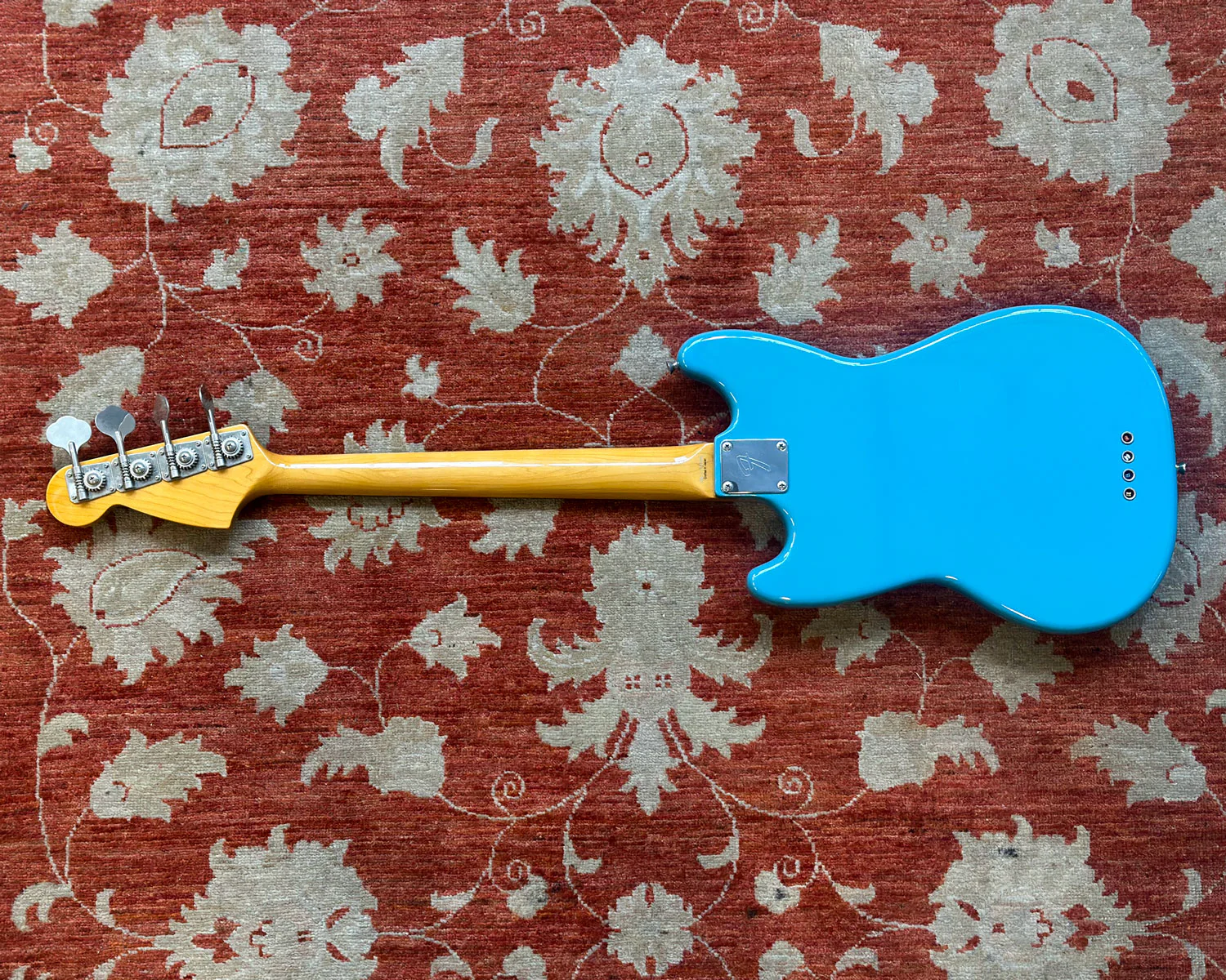 2008 CIJ Fender Mustang Bass 'S Series' - California Blue - Image 4