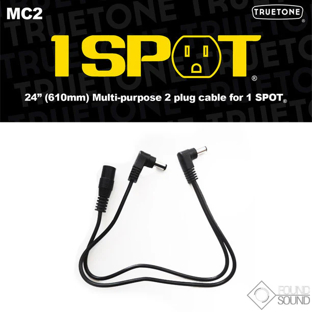Truetone MC2 Female to 2 x Male 30cm Extension Y Cable