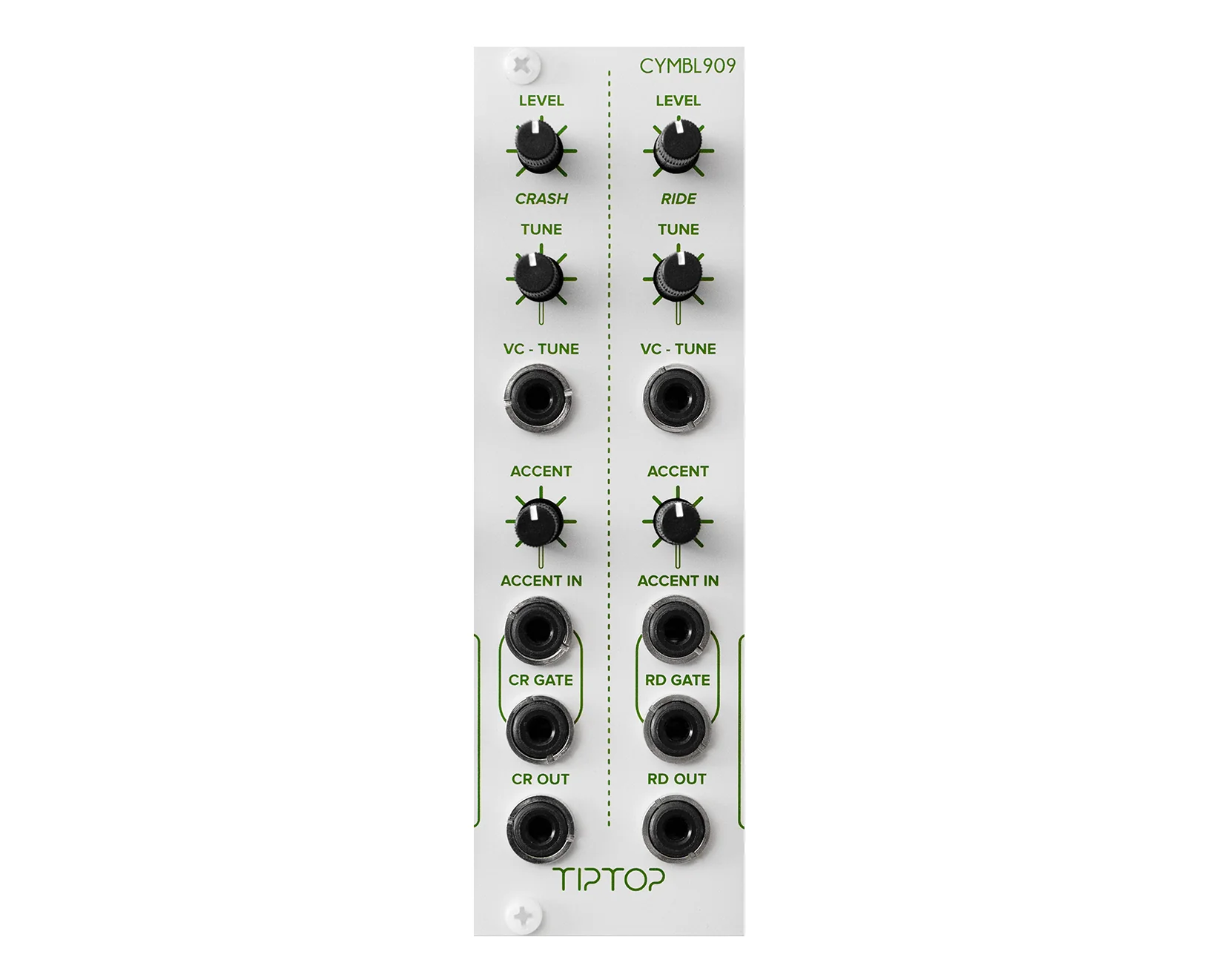 Tiptop Audio CYMB909 CR909 TR909 Crash/Ride Cymbals Generator - White