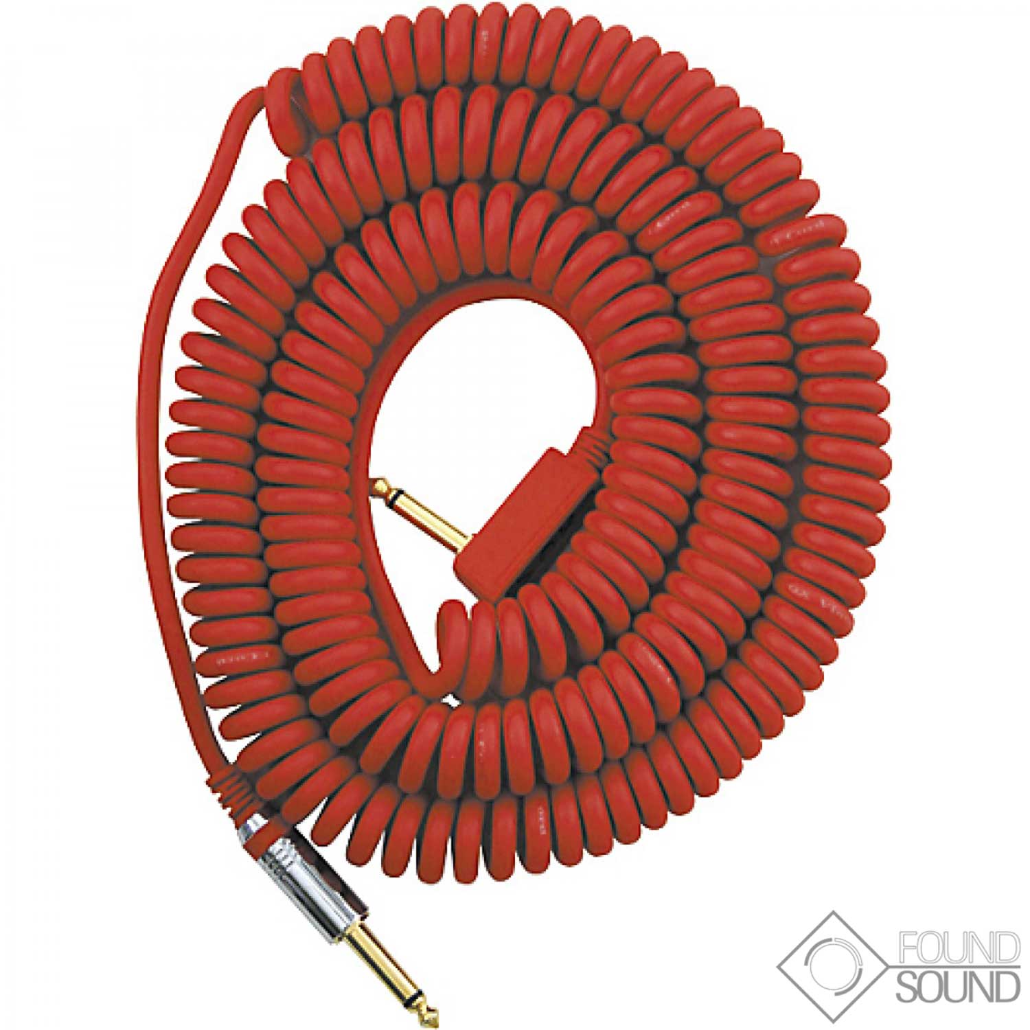VOX VCC090 9 Metre Coiled Cable - Red - Image 4