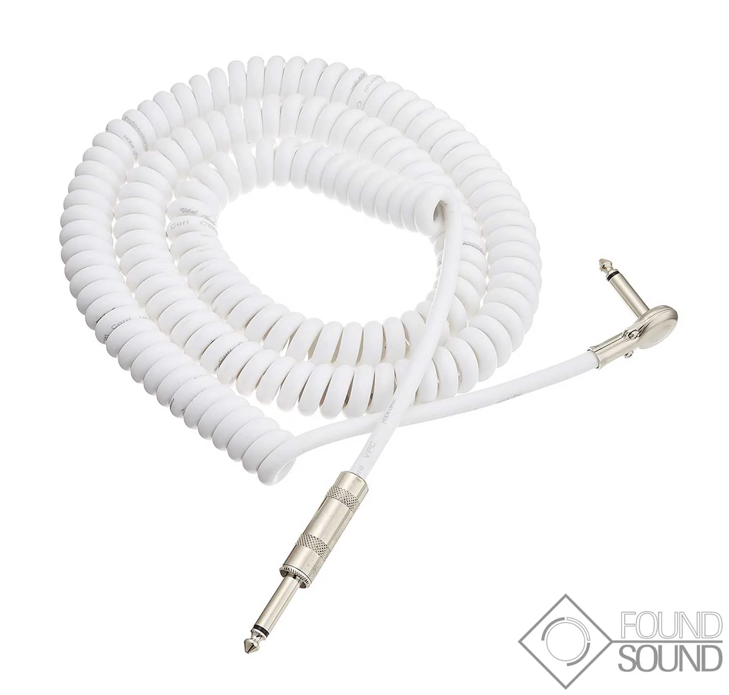 VOX VCC090 9 Metre Coiled Cable - White - Image 4