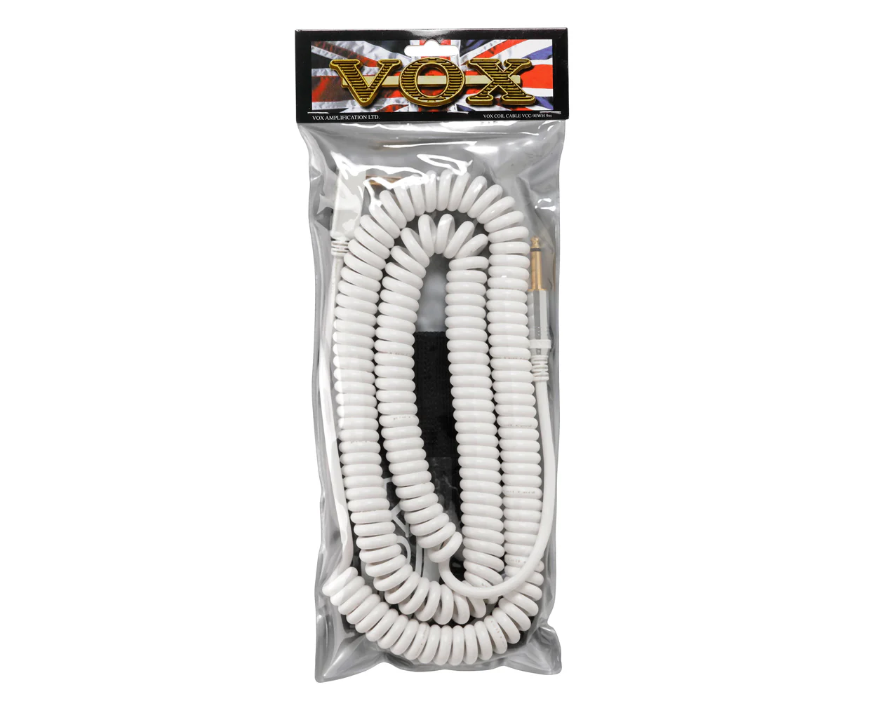 VOX VCC090 9 Metre Coiled Cable - White - Image 5