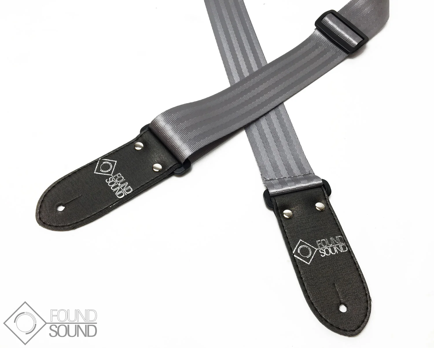 DSL SB20 Silver Seatbelt Guitar Strap