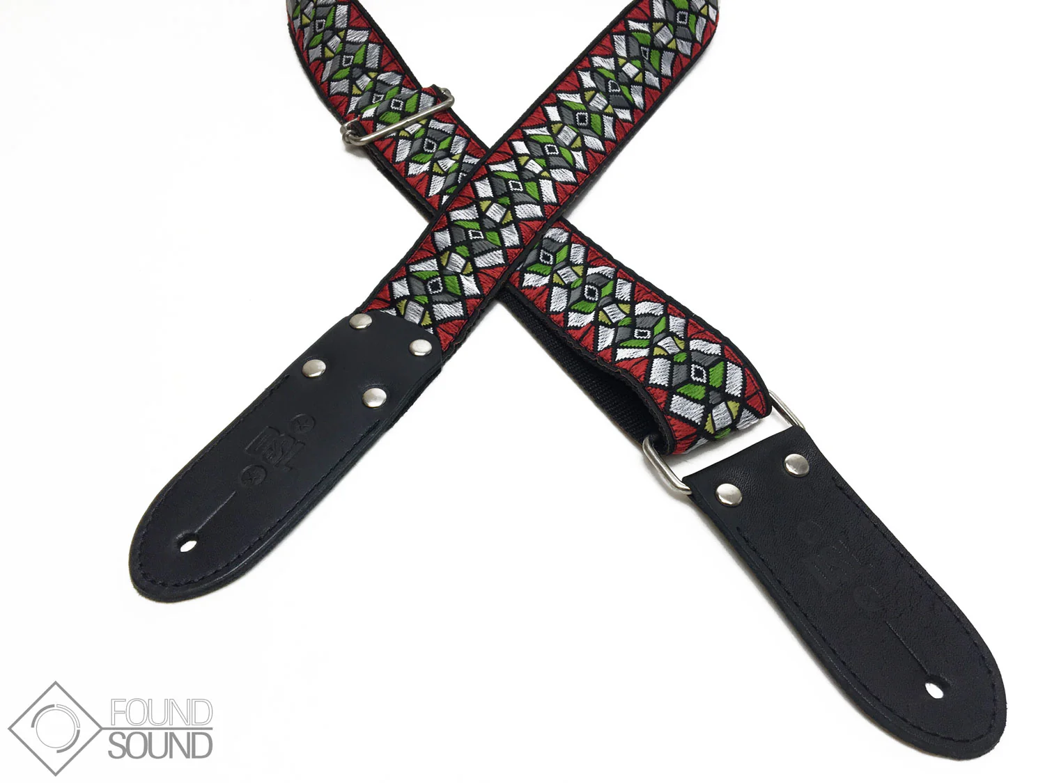 DSL Jacquard Weave Haze Red Guitar Strap