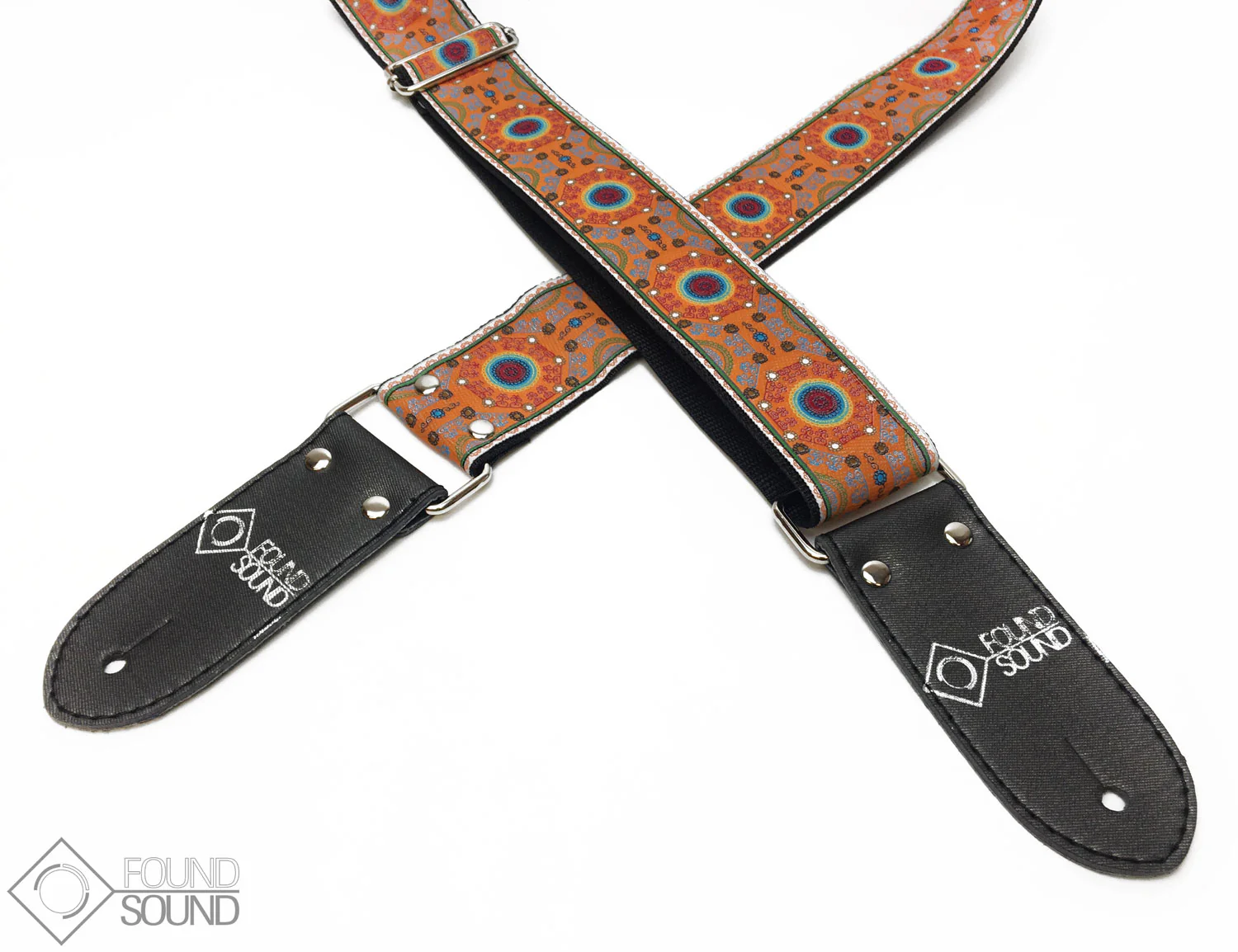 DSL Jacquard Weave SAL-Orange Guitar Strap