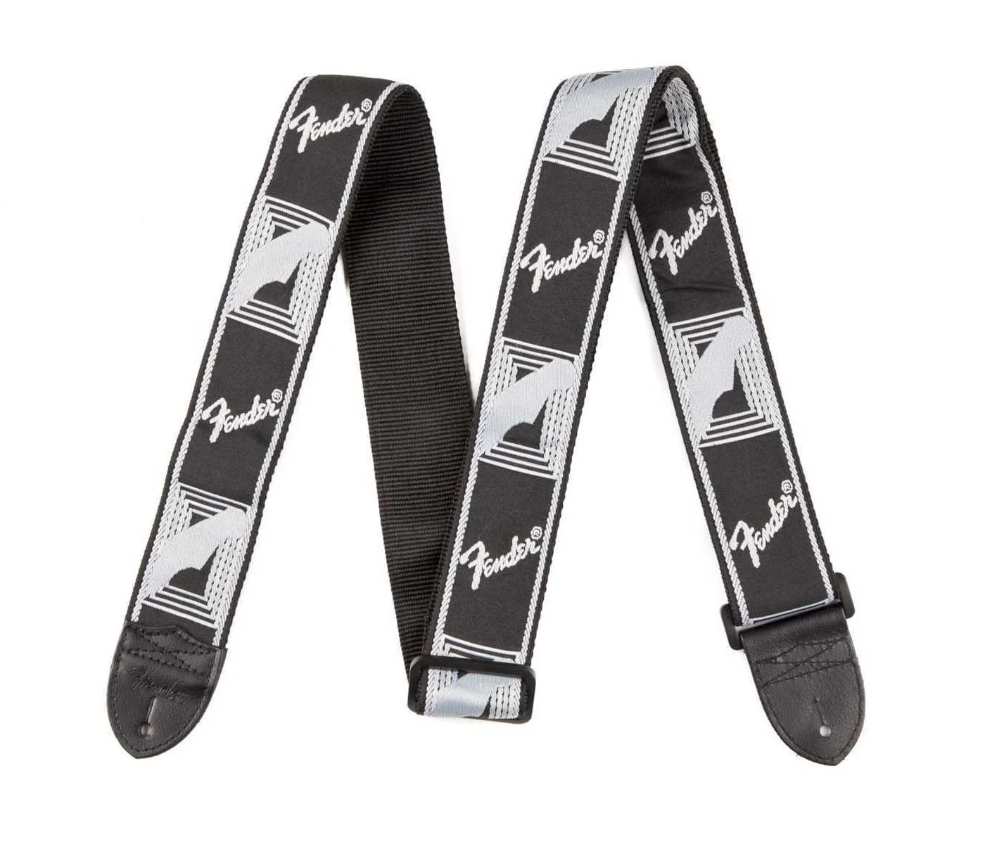 Fender Monogrammed Strap Black/Light Grey/Dark Grey