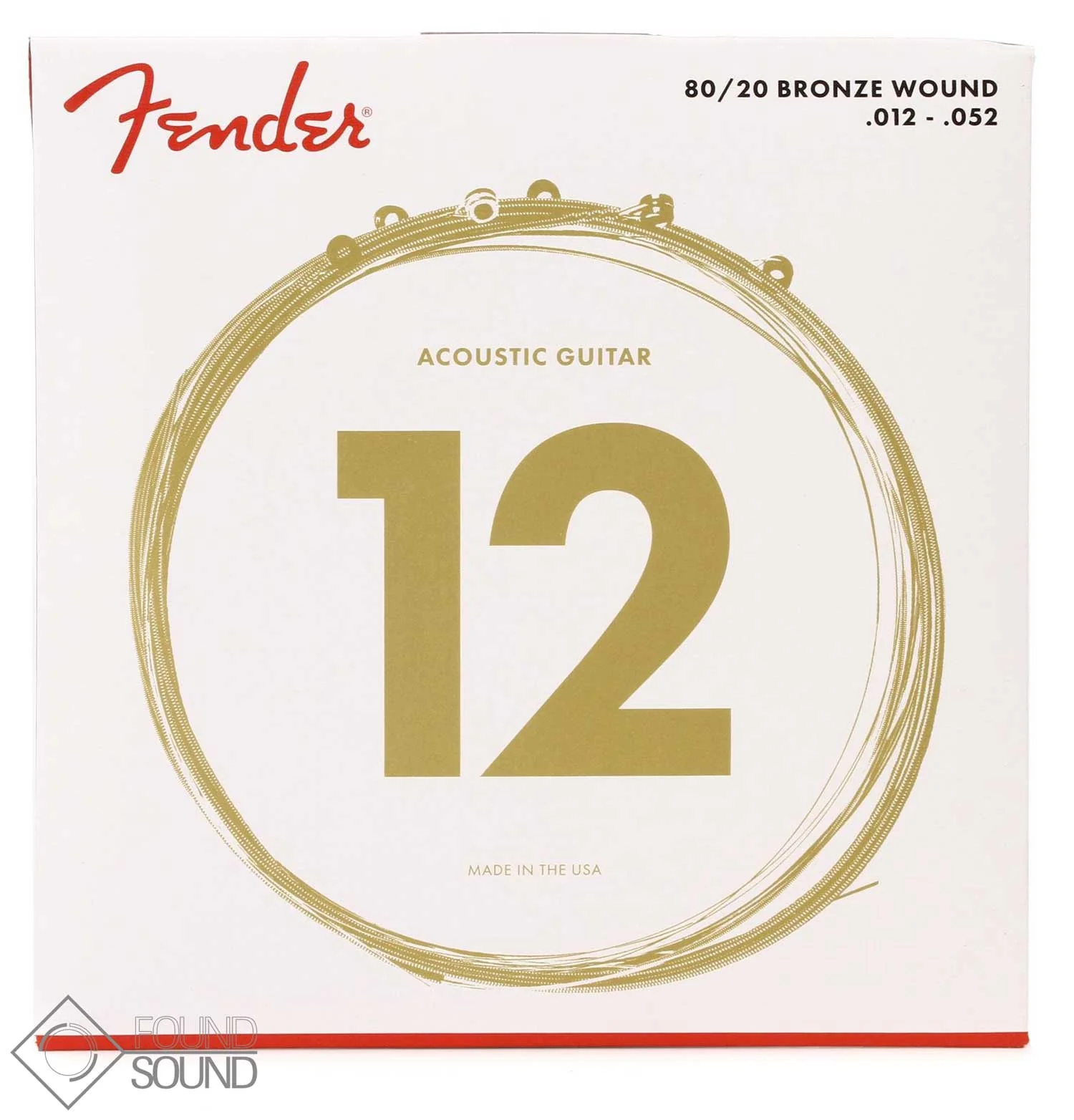 Fender 70L 80/20 Bronze Acoustic Strings 12-52
