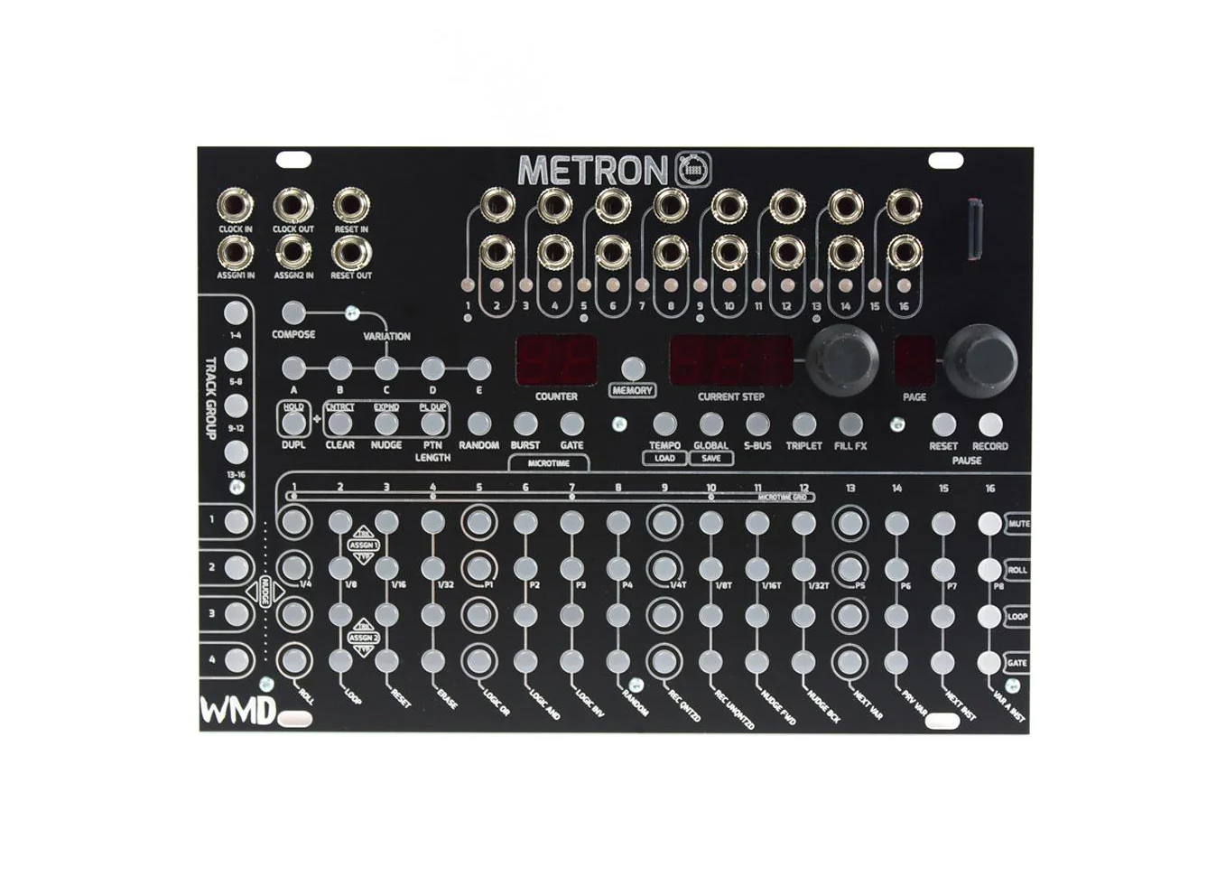 WMD Metron Trigger/Gate Rhythm Sequencer Eurorack Module