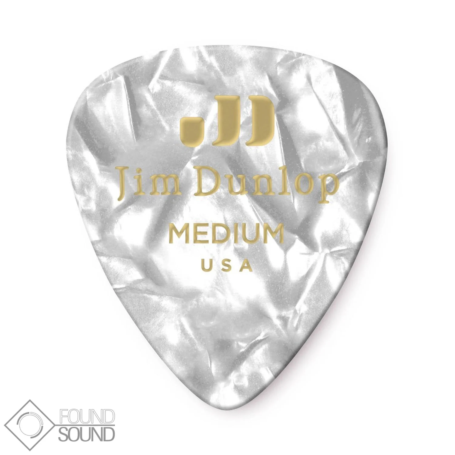 Jim Dunlop Medium White Pearl Pick