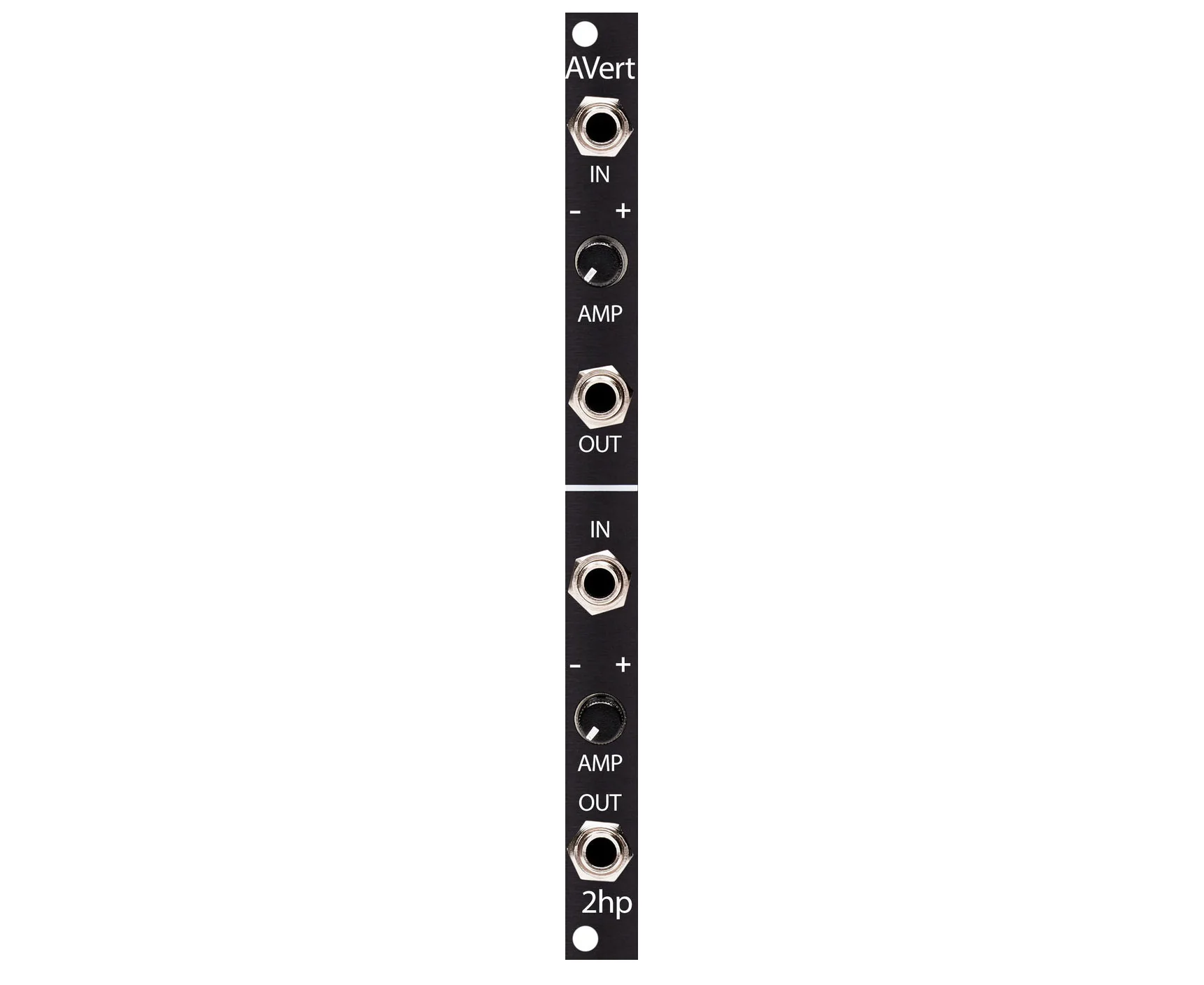 2hp Dual Attenuverter - Black